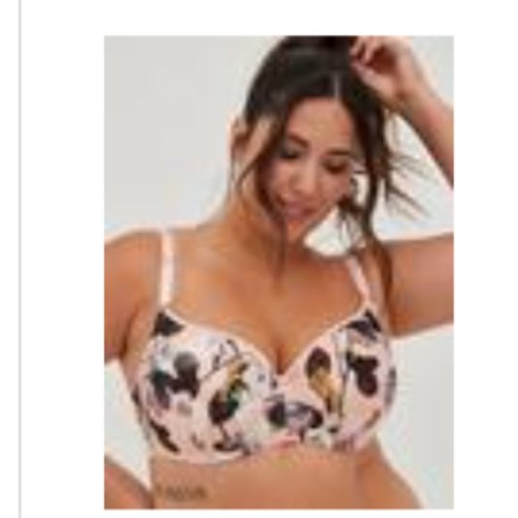 Torrid Full-Coverage Balconette Lightly Lined Print 360° Back Smoothing Bra - Picture 1 of 4